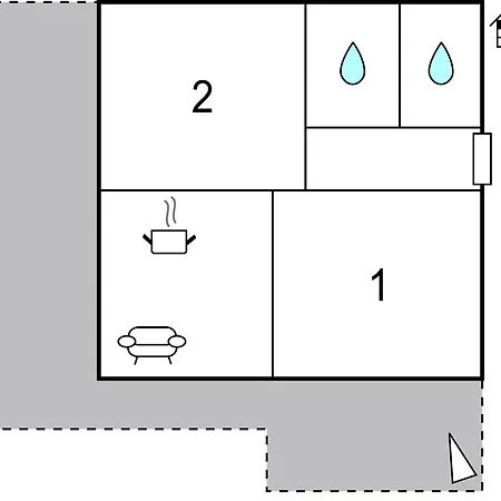 アパート Two-bedroom With Sea View In Okrug Gornji トロギール